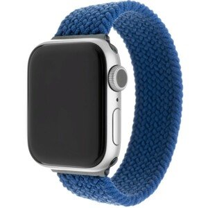 FIXED provlékací nylonový řemínek Apple Watch 38/40/41mm XL modrý
