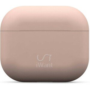 iWant AirPods 3.generace ultra-tenké pouzdro světle růžové