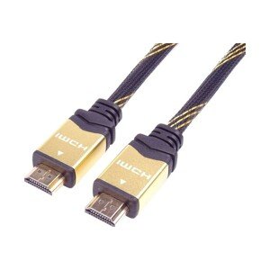 PremiumCord HDMI 2.0 High Speed / Ethernet kabel HQ zlacené konektory 3m