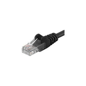 PremiumCord Patch kabel UTP RJ45-RJ45 level 5e černý 0,5m