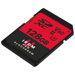 GoodRam IRDM 128GB MEMORY CARD UHS-II U3 V60 read to 265MB s write: to 120MB s; IRP-S6B0-1280R12