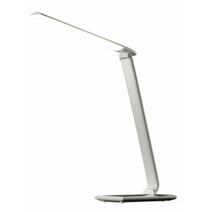 Solight LED stolní lampička stmívatelná, 12W, volba teploty světla, USB, bílý lesk; WO37-W