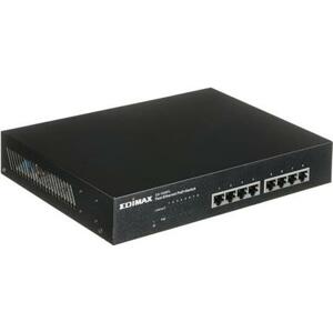 Edimax 8x 10/100 PoE+ switch, 802.3at/af, 80W budget (30W/port); ES-1008PL