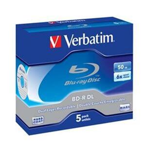 Verbatim Blu-ray BD-R Dual Layer [ jewel case 5 | 50GB | 6x | Scratchguard Plus] 43748; 43748