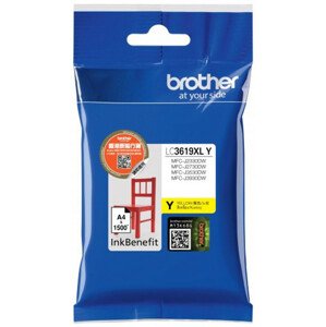 Brother - LC-3619XLY (inkoust yellow, 1 500 str. @ 5% draft); LC3619XLY