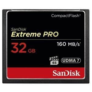 SanDisk CompactFlash Extreme Pro 32GB 160MB/s; SDCFXPS-032G-X46