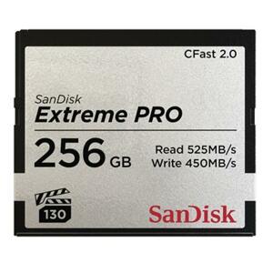 SanDisk Extreme Pro CFAST 2.0 256 GB 525 MB/s VPG130; SDCFSP-256G-G46D