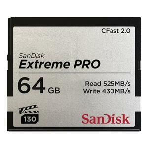 SanDisk Extreme Pro CFAST 2.0 64 GB 525 MB/s VPG130; SDCFSP-064G-G46D