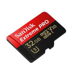 SanDisk Micro SDHC Extreme Pro 32GB 100MB/s A1 UHS-I U3 V30 + SD adaptér ; SDSQXCG-032G-GN6MA