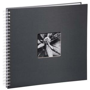 Hama album klasické spirálové FINE ART 36x32 cm, 50 stran, šedé, bílé listy; 2113