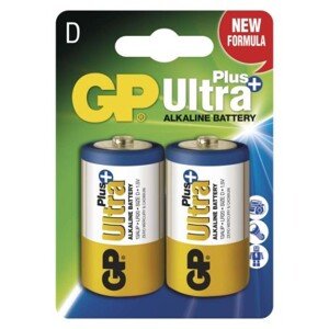 Alkalická baterie GP Ultra Plus LR20 (D), blistr; 1017412000