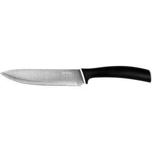 Lamart nůž kuchařský 15cm čepel; soft rukojeť černá/titanium KANT LT2066; 42002128