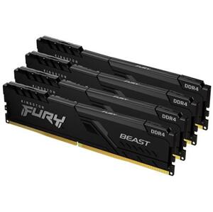 Kingston FURY Beast Black - 64GB (4x16) DDR4, 3200MHz, CL16, DIMM; KF432C16BBK4/64