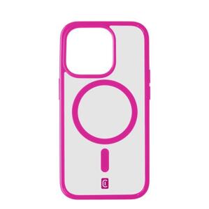 Cellularline Zadní kryt Pop Mag s podporou Magsafe pro Apple iPhone 15 Pro Max, čirý / růžový; POPMAGIPH15PRMF