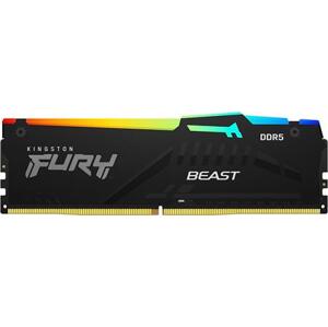 Kingston FURY Beast DDR5 128GB 5200MHz CL40 4x32GB RGB Black; KF552C40BBAK4-128