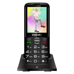 Evolveo EasyPhone XO, mobilní telefon pro seniory s nabíjecím stojánkem (černá barva); EP-630-XOB