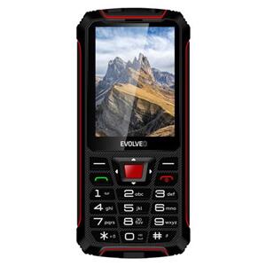 Evolveo StrongPhone W4, vodotěsný odolný Dual SIM telefon, černo-červená; SGP-W4-BR