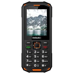 Evolveo StrongPhone X5, vodotěsný odolný Dual SIM telefon, černo-oranžová; SGP-X5-B