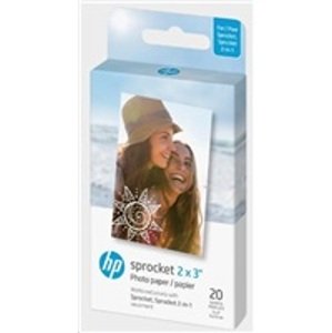 HP Zink Paper Sprocket 20 Pack 2x3"; HPIZ2X320