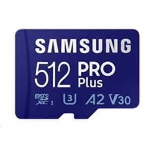 Samsung micro SDXC karta 512GB PRO Plus + SD adaptér; MB-MD512SA EU