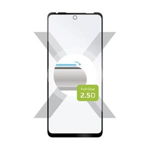 Fixed ochranné tvrzené sklo full-Cover pro Motorola Moto G60, lepení přes celý displej, černé; FIXGFA-738-BK