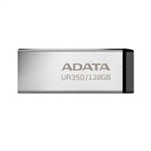 ADATA Flash Disk 128GB UR350, USB 3.2 Dash Drive, kov černá; UR350-128G-RSR/BK