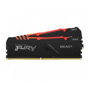 Kingston FURY Beast DDR4 64GB 3200MHz CL16 2x32GB RGB Black; KF432C16BB2AK2/64
