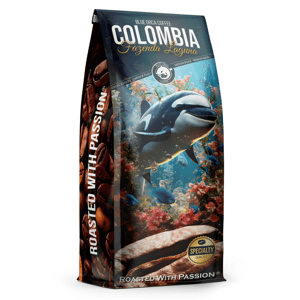 Blue Orca Fusion Colombia Fazenda Laguna, zrnková káva, 1 kg, Arabica/Robusta (75/25 %); 225653