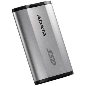 ADATA SD810 500GB SSD Externí USB 3.2 Type-C 2000MB s Read Write stříbrně-šedý; SD810-500G-CSG