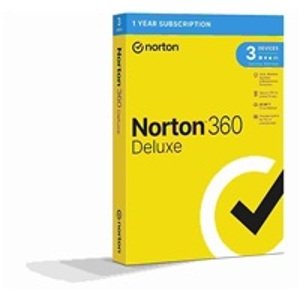 NORTON 360 DELUXE 25GB +VPN 1 uživatel pro 3 zařízení na 1 rok BOX; 21416704