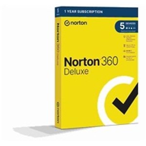NORTON 360 DELUXE 50GB +VPN 1 uživatel pro 5 zařízení na 1 rok - BOX; 21415000