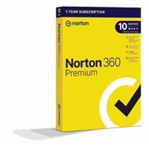 NORTON 360 PREMIUM 75GB +VPN 1 uživatel pro 10 zařízení na 1 rok BOX; 21416695