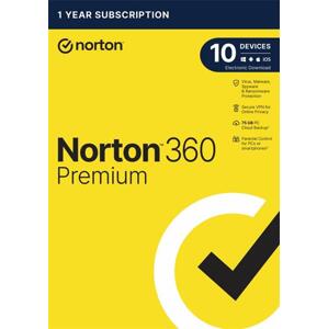 NORTON 360 PREMIUM 75GB +VPN 1 uživatel pro 10 zařízení na 1rok; 21405799