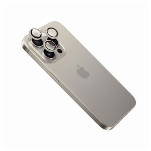 Fixed Ochranná skla čoček fotoaparátů Camera Glass pro Apple iPhone 15 Pro 15 Pro Max, přírodní titan; FIXGC2-1202-GD