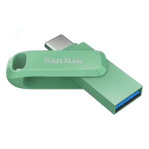SanDisk Ultra Dual Drive Go USB Type- C, Absinthe zelená 400 MB/s 256 GB; SDDDC3-256G-G46AG