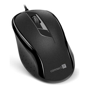 CONNECT IT Optická myš, ergonomická, USB, černá; CMO-1200-BK
