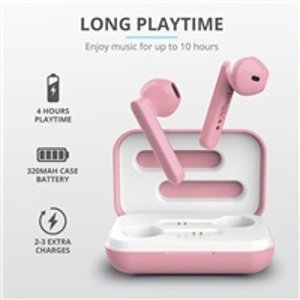 TRUST Primo touch BT earphones pink; 23782