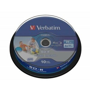 Verbatim BD-R SL media - 10ks, 6x, 25GB 43804; 43804