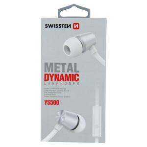 Swissten metal Dynamic Ys500, stříbrno-bílé; 51107002