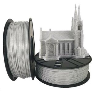 Gembird Tisková struna (filament) PLA, 1,75mm, 1kg, mramor; 3DP-PLA1.75-02-MAR