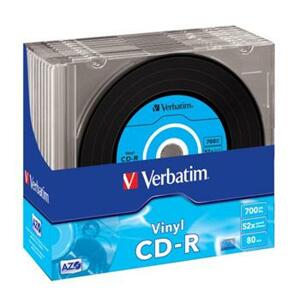Verbatim CD-R(10-Pack)Slim/Vinyl/DLP/52x/700MB 43426; 43426
