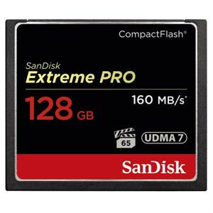 SanDisk Extreme Pro CF 128 GB 160 MB/s VPG 65, UDMA 7; SDCFXPS-128G-X46