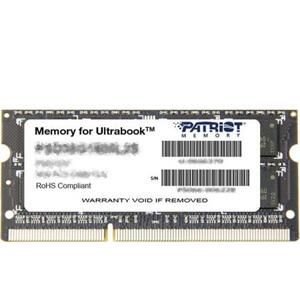 Patriot Signature Line 4GB DDR3 1600 CL11 SODIMM SR; PSD34G160081S