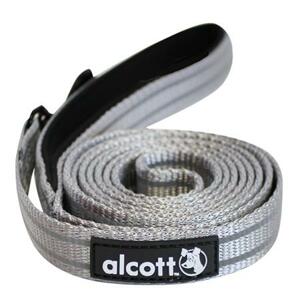 Alcott reflexní vodítko pro psy, šedé, velikost S; AC-11211