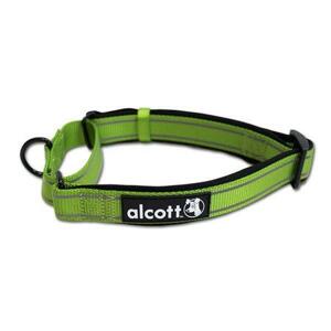 Alcott reflexní obojek pro psy, Martingale, zelený, velikost M; AC-05340