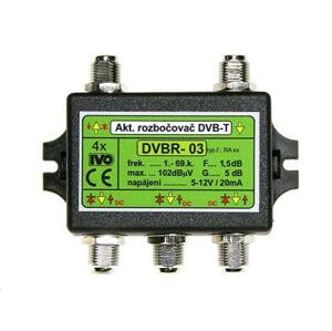 IVO DVBR-03 aktivní rozbočovač 4x výstup"F" 5dB zisk; IVO-DVBR-03X