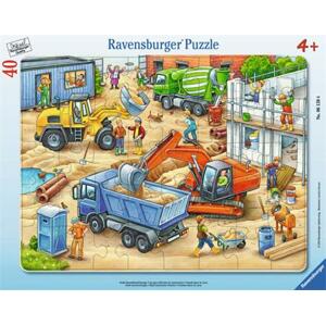 RAVENSBURGER Puzzle Velká stavební auta 40 dílků; 119005