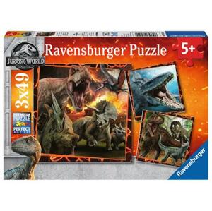 RAVENSBURGER Puzzle Jurský svět: Instinkt lovce 3x49 dílků; 122987