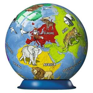 RAVENSBURGER Puzzleball Dětský globus se zvířaty (anglický) 72 dílků; 125134