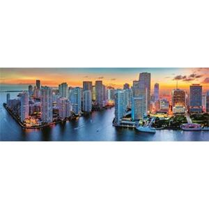 TREFL Panoramatické puzzle Miami po soumraku 1000 dílků; 116438
